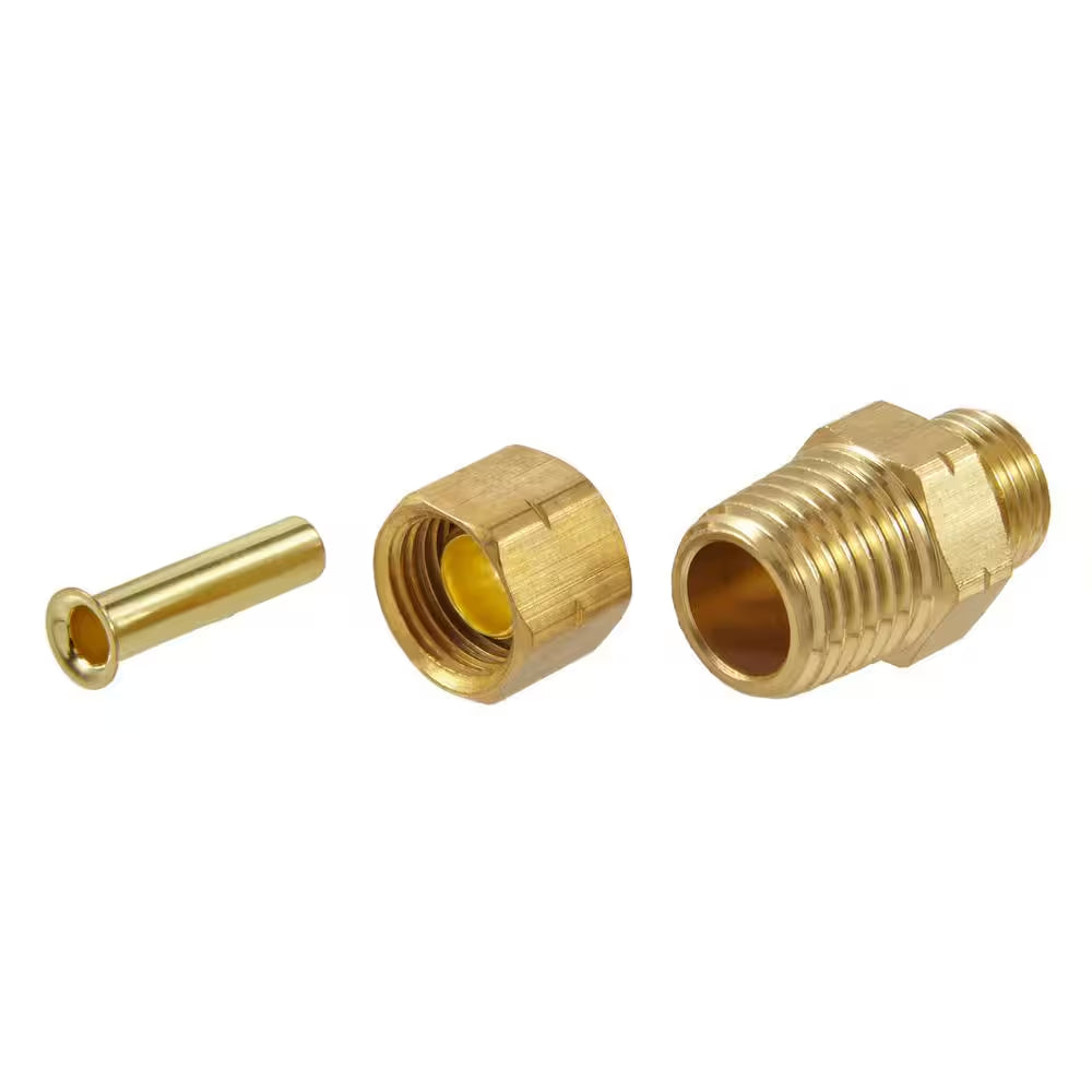 1/4 In. OD Compression X 1/4 In. MIP Brass Adapter Fitting